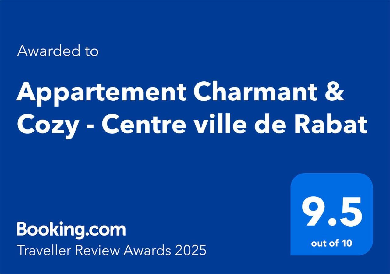 Appartement Charmant & Cozy - Centre Ville De Rabat Extérieur photo